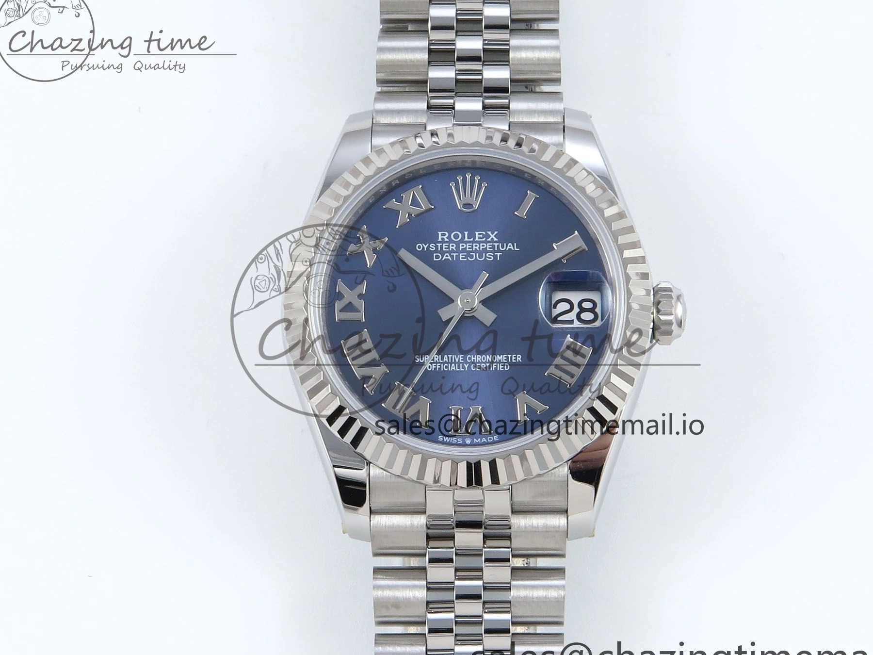 on 904L Roman 278274 ARF Dial DateJust 2688 Steel Best SS Edition 1:1 ETA 31 Bracelet Blue Jubilee 0104